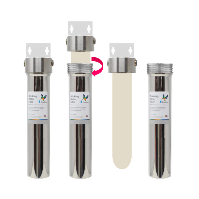 Purificateur d'eau en acier inoxydable Doulton HIS sous évier