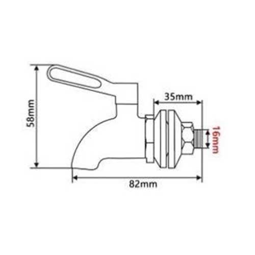 Tap with push button on demand 